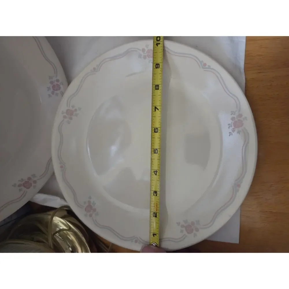 Set Of 4 Corelle English Breakfast Dinner Plates 10 1/4